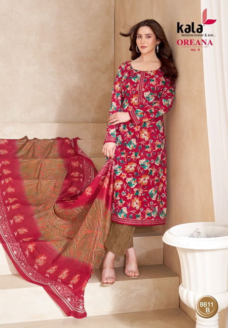 Oreana Vol 9 By Kala Cotton Printed Online Dress Material Wholesale